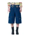 Chopova Lowena Balmy Denim Shorts In Blue