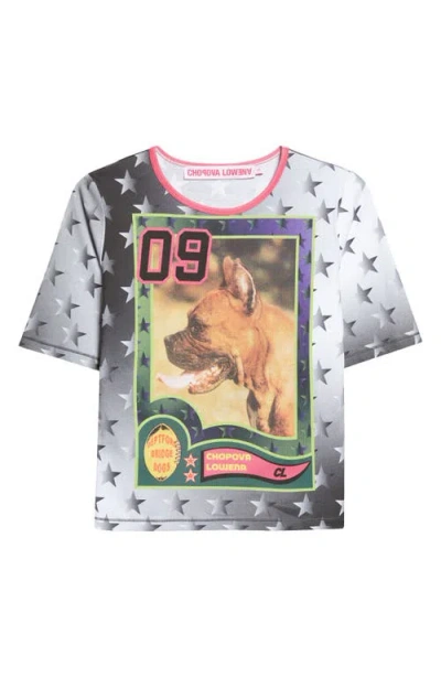 Chopova Lowena Deptford Dogs Fitted Jersey Graphic T-shirt In Multi