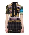 Chopova Lowena Duke Short Sleeve Mesh T-shirt In Multi-color