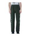 Chopova Lowena Elastic Waist Sweatpants In Green
