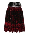 Chopova Lowena Ida Carabiner Midi Skirt In Black