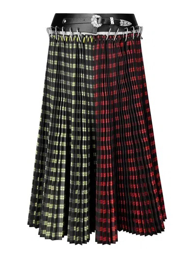 Chopova Lowena Taffeta Midi Carabiner Skirt