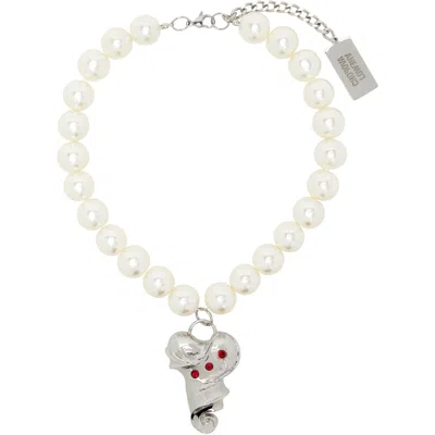 Chopova Lowena Faux-pearl Necklace In White