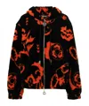 Chopova Lowena Black & Orange Oversized Hoodie In Black