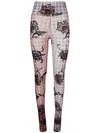 CHOPOVA LOWENA FLORAL-PRINT MESH LEGGINGS