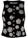 CHOPOVA LOWENA FLOWER-CHARMS VELVET VEST