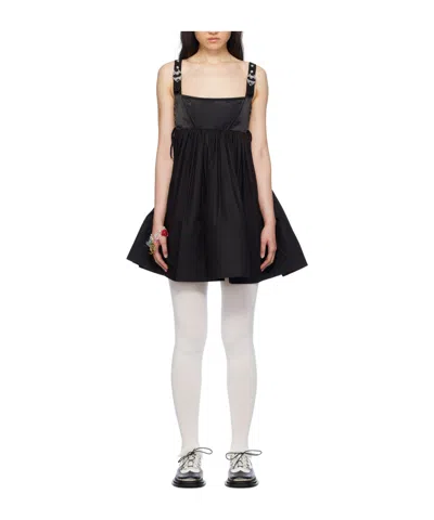 Chopova Lowena Foray Bustier Dress In Black