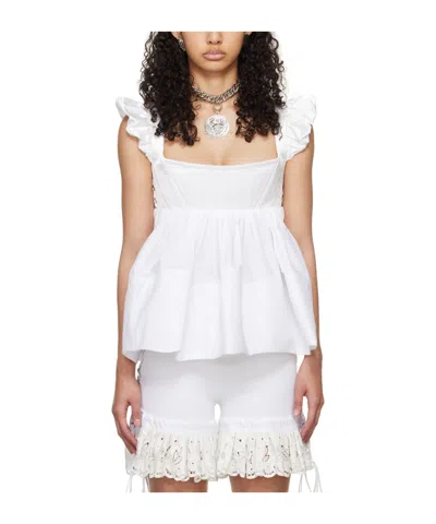 Chopova Lowena Foray Vest In White