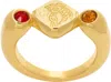 Chopova Lowena Gold Rabbit Skirt Ring In Multi