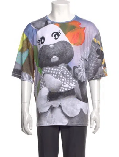 Pre-owned Chopova Lowena Graphic Print Crew Neck T-shirt In Multicolor