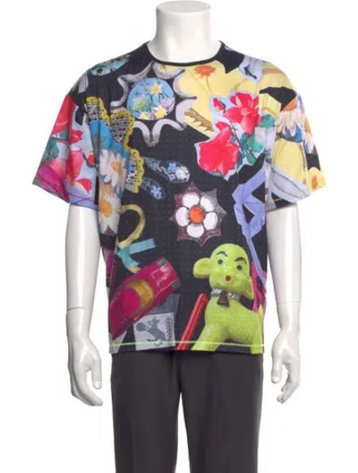 Pre-owned Chopova Lowena Graphic Print Crew Neck T-shirt In Multicolor