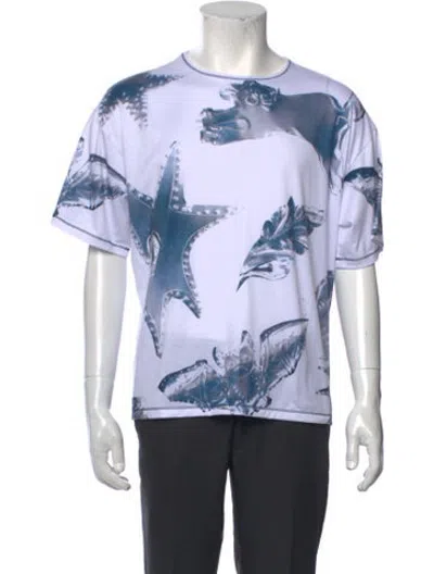 Pre-owned Chopova Lowena Graphic Print Crew Neck T-shirt In White