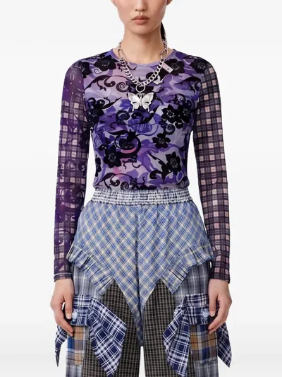 Chopova Lowena Graphic-print T-shirt In Purple