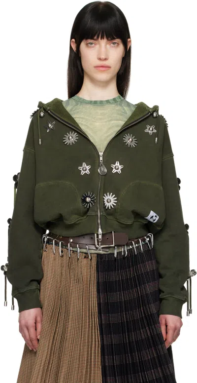 Chopova Lowena Green Dallas Hoodie