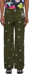 Chopova Lowena Green Poppet Jeans In Green