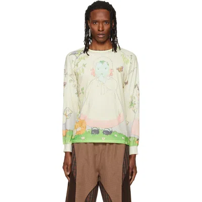 Chopova Lowena Green Woodland Oversized T-shirt In Animal Print