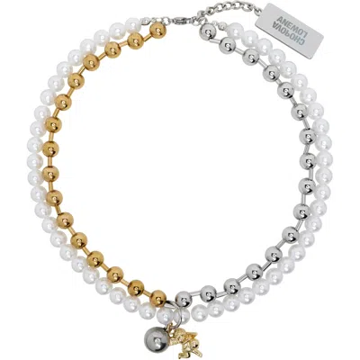 Chopova Lowena Hold My Orb Charm Necklace In Multi