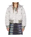 Chopova Lowena Silver Lovey Puffer Jacket In White