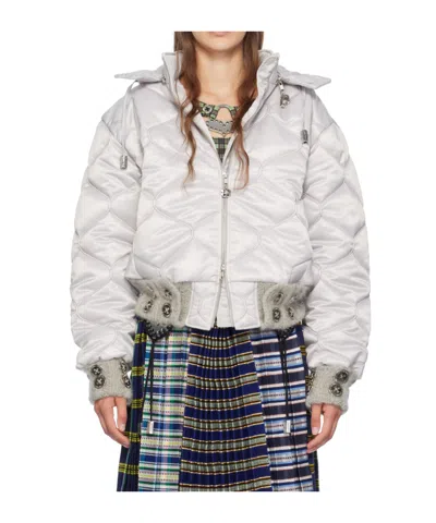 Chopova Lowena Silver Lovey Puffer Jacket