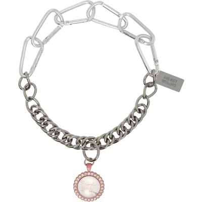 Chopova Lowena I Love My Pig Necklace In White