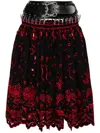 Chopova Lowena Ida Carabiner Midi Skirt In Black