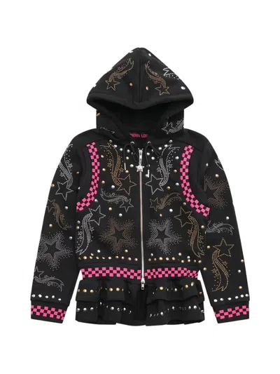 Chopova Lowena Janine Stud-embellished Hoodie In Black