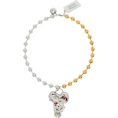 Chopova Lowena 'key To My Heart' Ball Chain Necklace In Multi