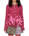 Chopova Lowena Knotted Mesh Knitted Cardigan