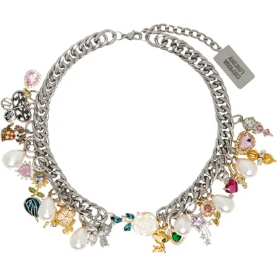 Chopova Lowena Knuckles Multi Charm Necklace