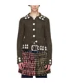 Chopova Lowena Lapel Knitted Cardigan In Black