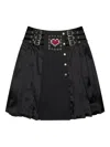 Chopova Lowena Lockhead Embellished Pleated Skirt In Black