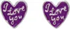 Chopova Lowena Lovers Earrings In Purple
