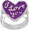 Chopova Lowena Silver Lovers Ring In Purple