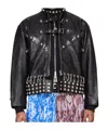 Chopova Lowena Lunge Leather Jacket In Black