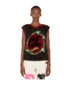 Chopova Lowena Metallic Knitted Vest In Multicolor
