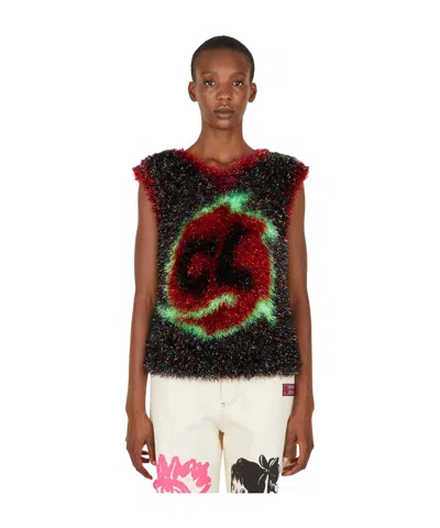 CHOPOVA LOWENA METALLIC KNITTED VEST