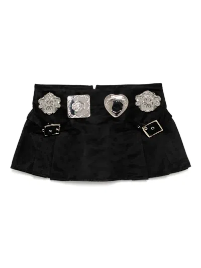 Chopova Lowena Mini Biggity Skirt In Black