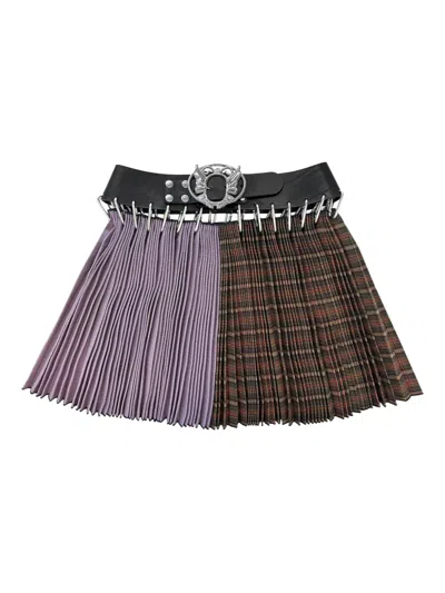 Chopova Lowena Mini Carabiner Skirt In Purple
