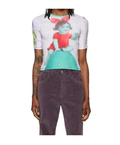 Chopova Lowena Mulitcolor Miss Egg Fitted Jersey T-shirt In Multi