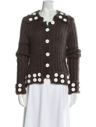 Pre-owned Chopova Lowena Mohair Sweater In Brown