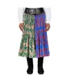 Chopova Lowena Mosey Carabiner Midi Skirt In Multicolor