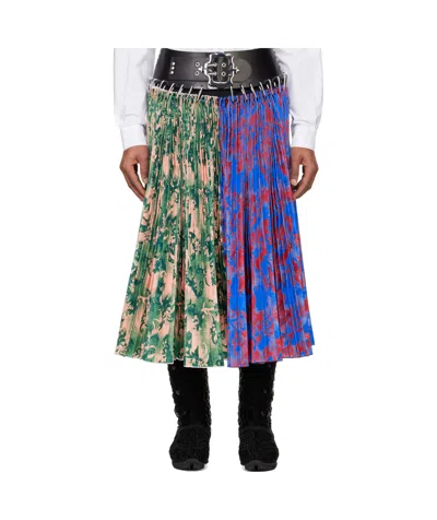 Chopova Lowena Mosey Carabiner Midi Skirt In Multicolor