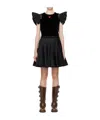 Chopova Lowena Moxie Mini Dress In Black