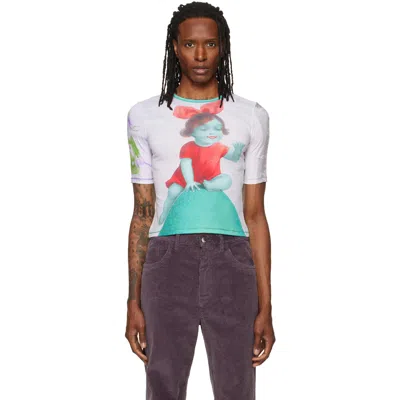 Chopova Lowena Mulitcolor Miss Egg Fitted Jersey T-shirt In Multi