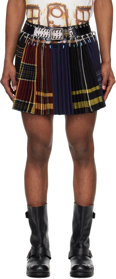 Chopova Lowena Multicolor Bulgarian Apron Mini Carabiner Skirt