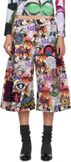 Chopova Lowena Multicolor Cosmos Denim Shorts In Multi