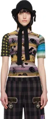 Chopova Lowena Duke Short Sleeve Mesh T-shirt In Multi