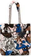 Chopova Lowena Multicolor Fleece Tote In Multi