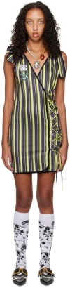 Chopova Lowena Multicolor Knock Out Minidress In Stripe