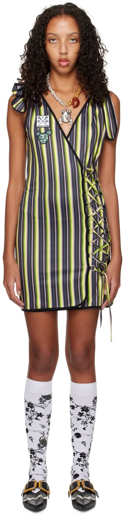 Chopova Lowena Multicolor Knock Out Minidress In Stripe